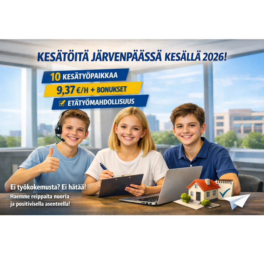 Isännöintiyhtymästä yksi Järvenpään suurimmista kesätyönantajista kesällä 2026