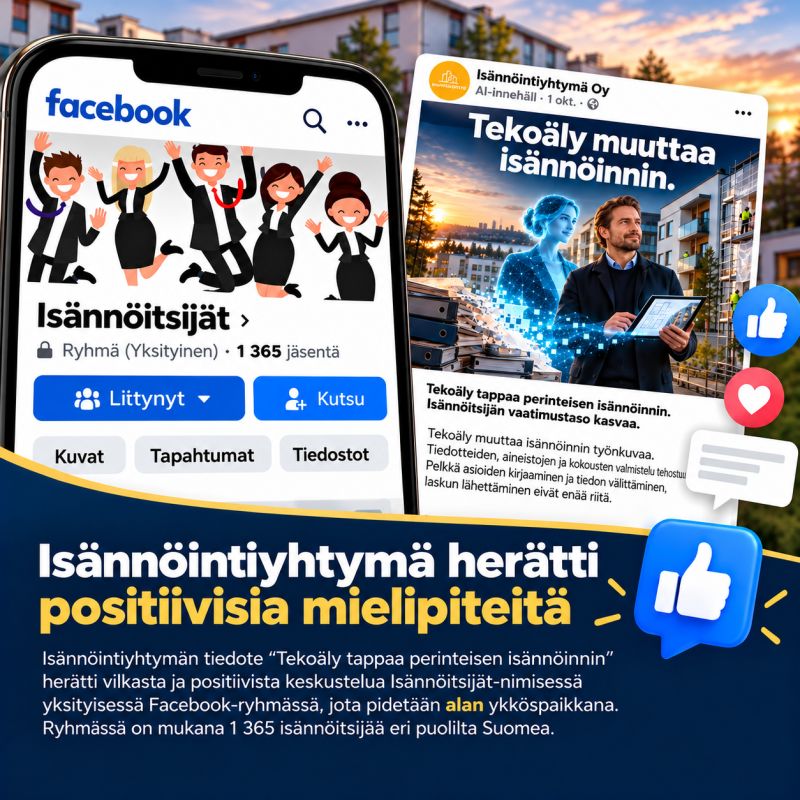 Isännöintiyhtymä ravistelee isännöintialaa. Tekoälyvisio herättää kiitosta ja keskustelua ammattilaisten keskuudessa!